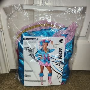 Pink and Teal Captain Pirate costume S/M